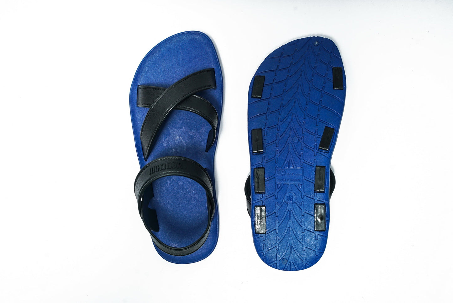 CROSS PLUS SEMELLE BLEU ET LANIÈRE NOIR