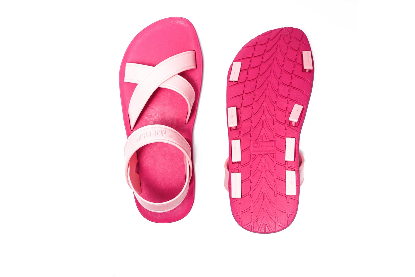 CROSS PLUS SEMELLE ROSE ET LANIÈRE ROSE CLAIR