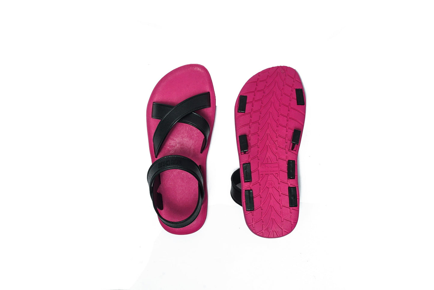 CROSS PLUS SEMELLE ROSE ET LANIÈRE NOIR