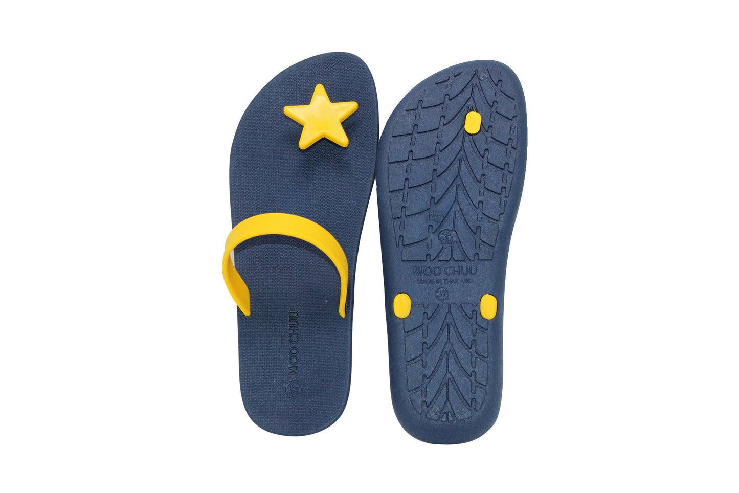 SWEETY STAR SEMELLE BLEU ET LANIÈRE JAUNE
