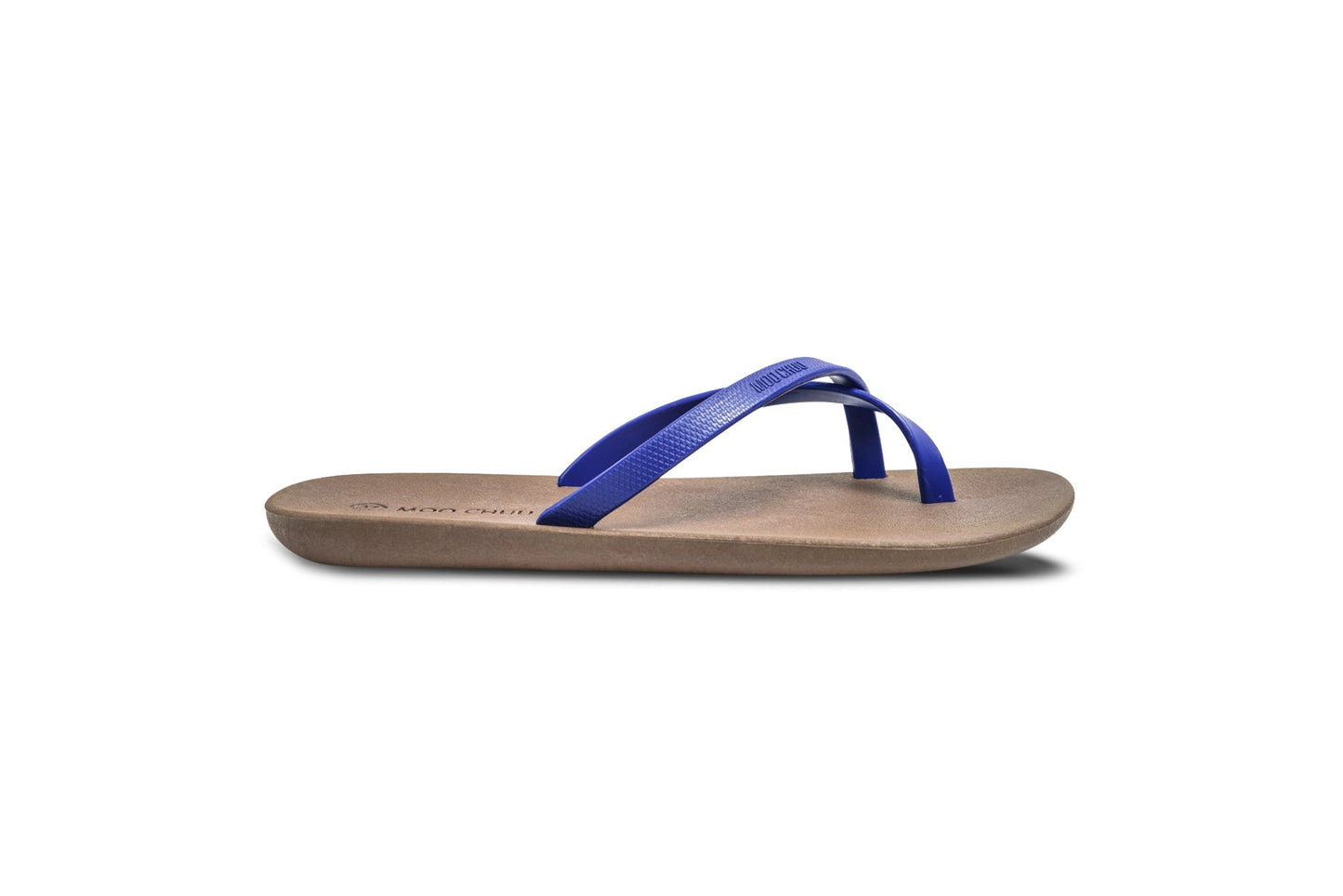 ALFA SEMELLE MARRON ET LANIÈRE BLEU