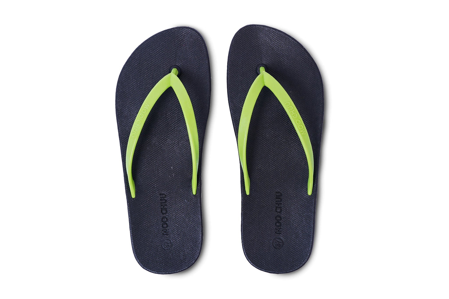 DALI FLIPPY SEMELLE NOIR ET LANIÈRE CITRON VERT