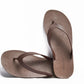 FLIPPY SEMELLE MARRON ET LANIÈRE MARRON