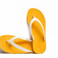FLIPPY SEMELLE JAUNE ET LANIÈRE BLANCHE