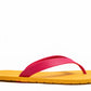 FLIPPY SEMELLE JAUNE ET LANIÈRE ROSE