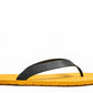 FLIPPY SEMELLE JAUNE ET LANIÈRE NOIR