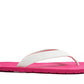 FLIPPY SEMELLE ROSE ET LANIÈRE BLANCHE