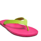 FLIPPY SEMELLE ROSE ET LANIÈRE CITRON VERT
