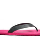 FLIPPY SEMELLE ROSE ET LANIÈRE NOIR