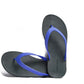 FLIPPY SEMELLE NOIR ET LANIÈRE BLEU