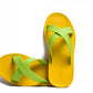CROSS SEMELLE JAUNE ET LANIÈRE CITRON VERT