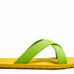 CROSS SEMELLE JAUNE ET LANIÈRE CITRON VERT
