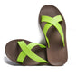 CROSS SEMELLE MARRON ET LANIÈRE CITRON VERT