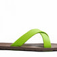 CROSS SEMELLE MARRON ET LANIÈRE CITRON VERT