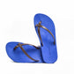 ALFA SEMELLE BLEU ET LANIÈRE MARRON