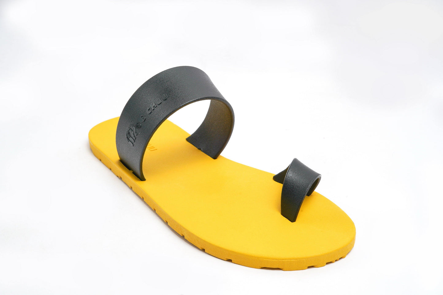 PORT THUMB SEMELLE JAUNE ET LANIÈRE NOIR