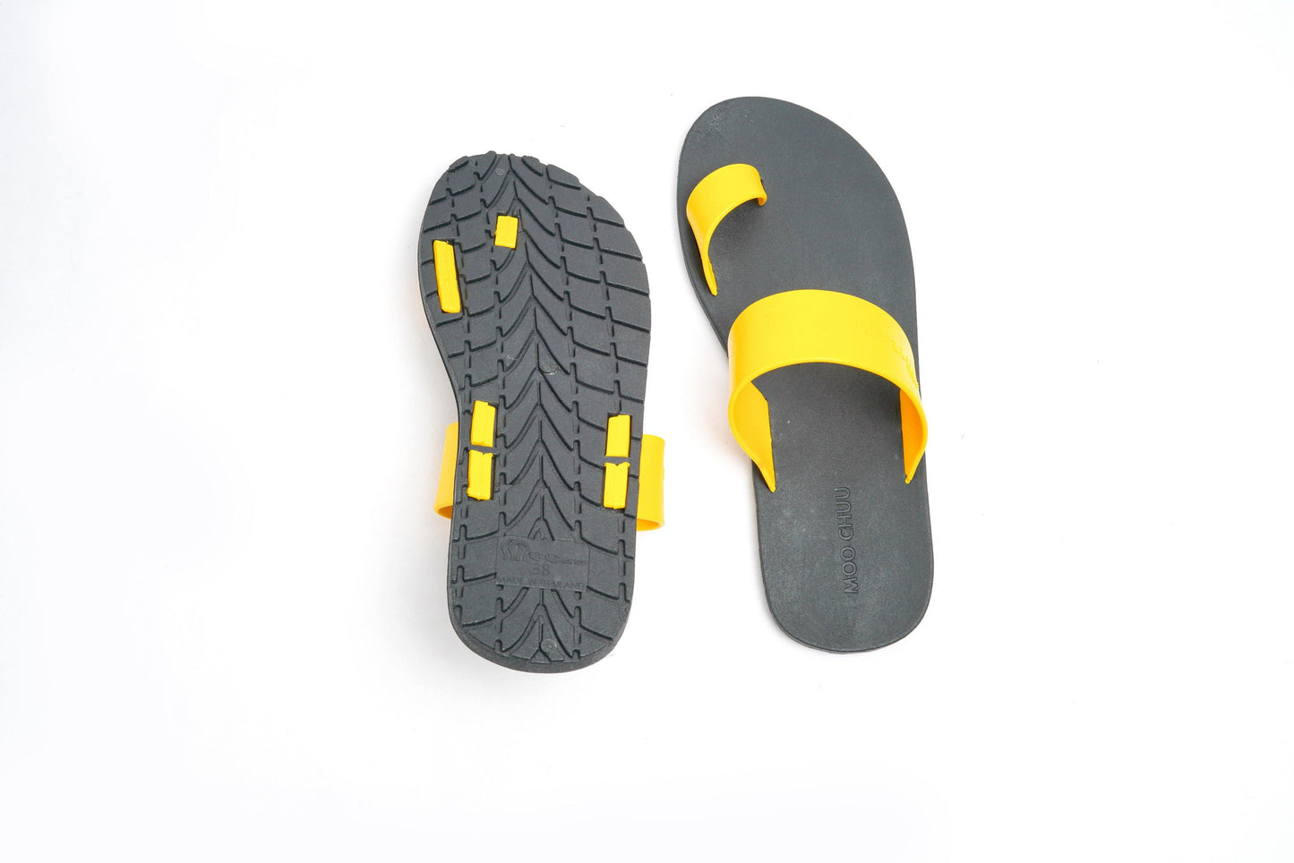 PORT THUMB SEMELLE NOIR ET LANIÈRE JAUNE