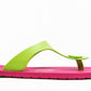 CANDY SEMELLE ROSE ET LANIÈRE CITRON VERT