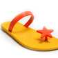 SWEETY STAR SEMELLE JAUNE ET LANIÈRE ORANGE