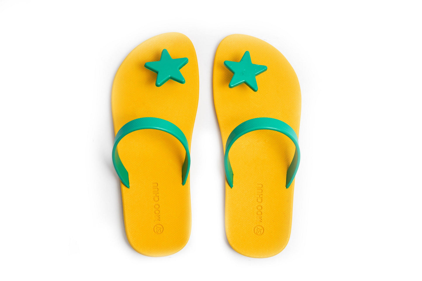 SWEETY STAR SEMELLE JAUNE ET LANIÈRE VERTE
