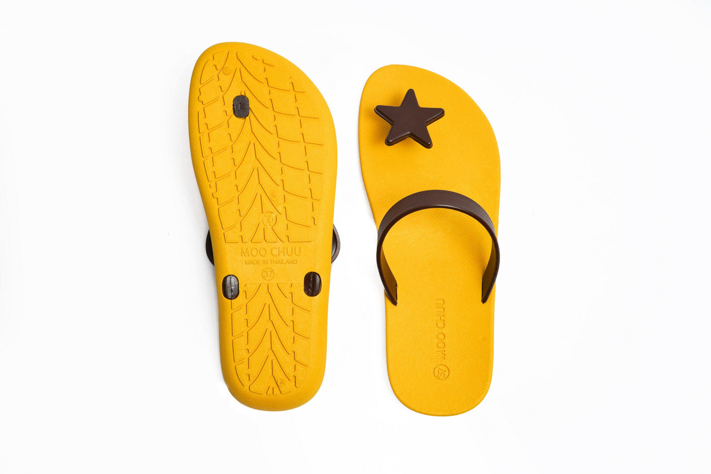SWEETY STAR SEMELLE JAUNE ET LANIÈRE NOIR