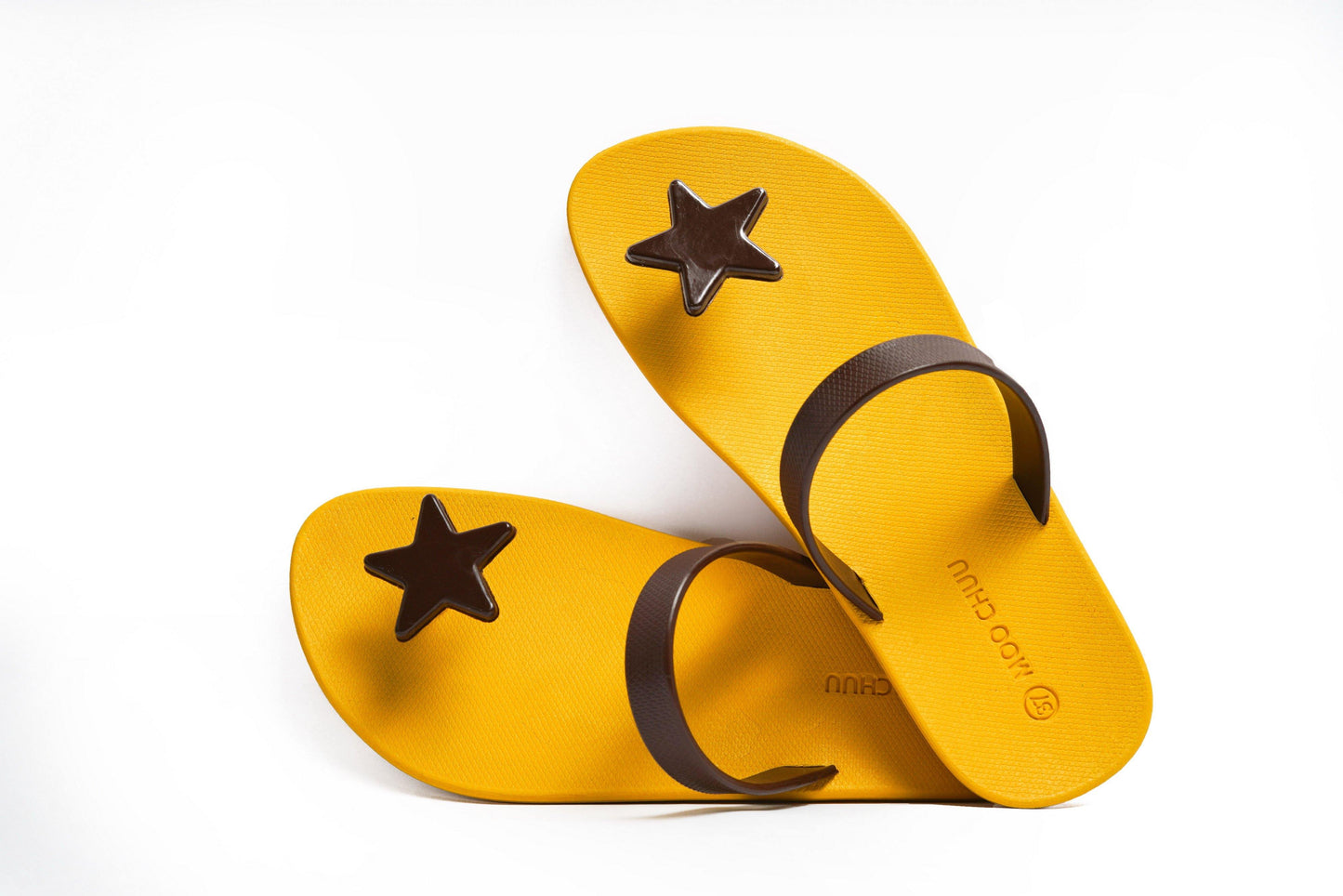 SWEETY STAR SEMELLE JAUNE ET LANIÈRE NOIR