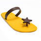 SWEETY STAR SEMELLE JAUNE ET LANIÈRE NOIR