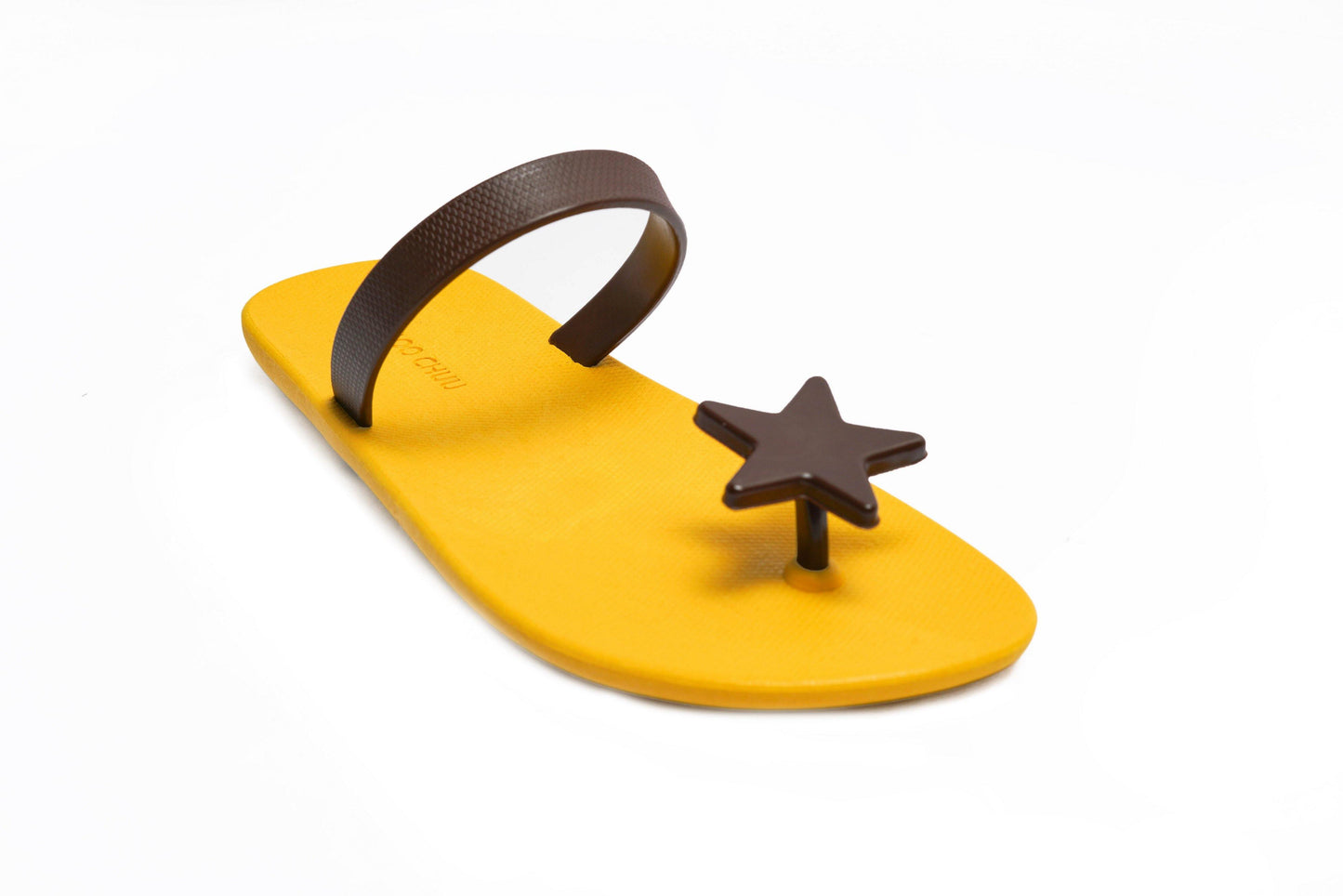SWEETY STAR SEMELLE JAUNE ET LANIÈRE NOIR