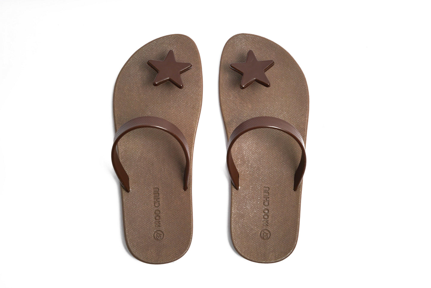 SWEETY STAR SEMELLE MARRON ET LANIÈRE MARRON
