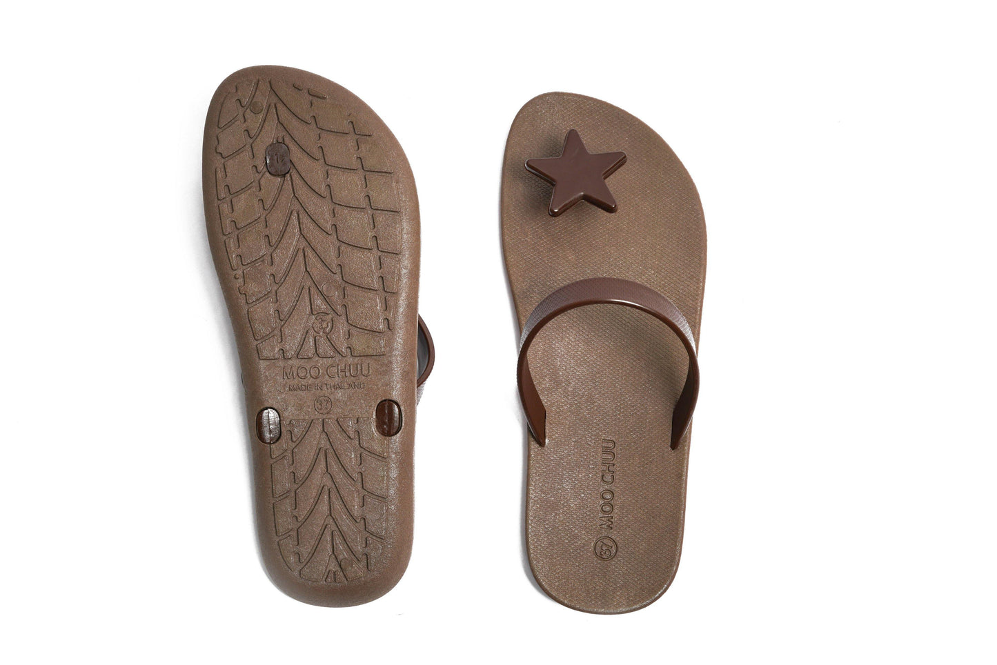 SWEETY STAR SEMELLE MARRON ET LANIÈRE MARRON
