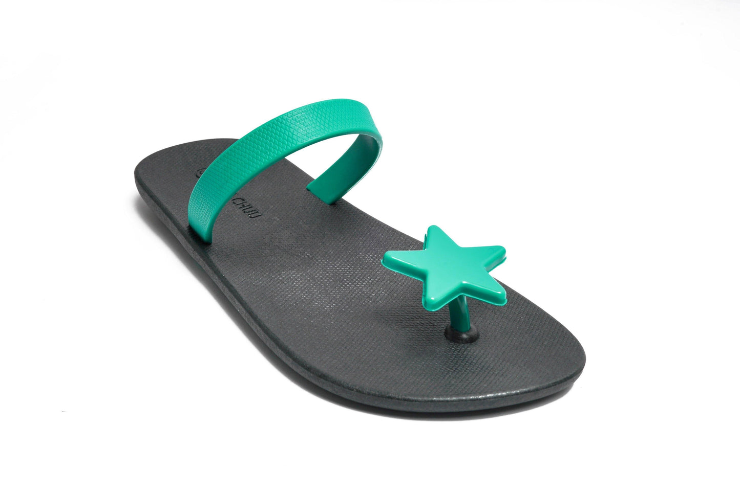 SWEETY STAR SEMELLE NOIR ET LANIÈRE VERTE