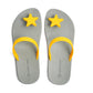 SWEETY STAR SEMELLE GRISE ET LANIÈRE JAUNE