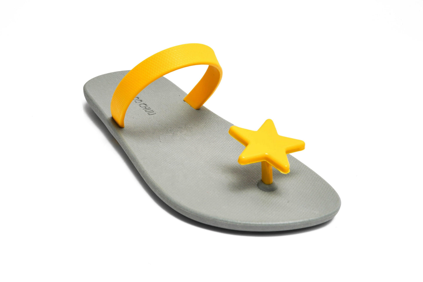 SWEETY STAR SEMELLE GRISE ET LANIÈRE JAUNE