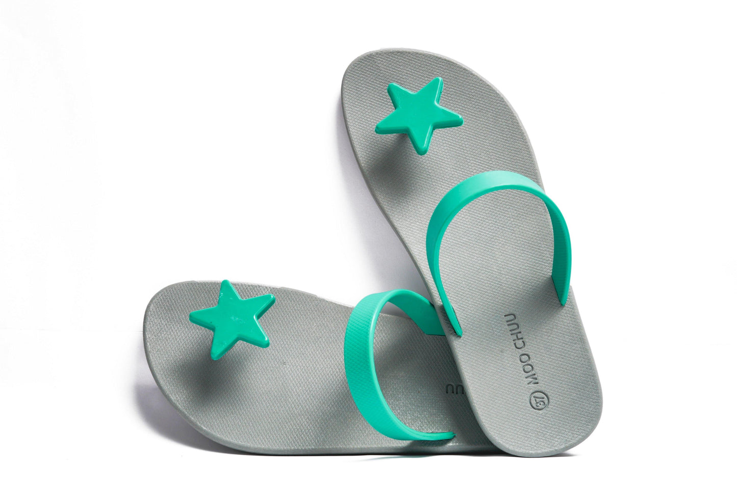 SWEETY STAR SEMELLE GRISE ET LANIÈRE VERTE