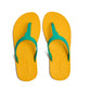 THONGS SEMELLE JAUNE ET LANIÈRE VERTE