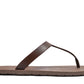 THONGS SEMELLE MARRON ET LANIÈRE MARRON