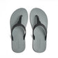 THONGS SEMELLE GRISE ET LANIÈRE NOIR