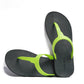 THONGS SEMELLE NOIR ET LANIÈRE CITRON VERT