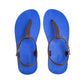 SAILY SEMELLE BLEU ET LANIÈRE MARRON