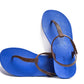 SAILY SEMELLE BLEU ET LANIÈRE MARRON