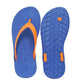 FLIPPY SEMELLE BLEU ET LANIÈRE ORANGE