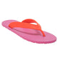 FLIPPY SEMELLE ROSE ET LANIÈRE ROUGE