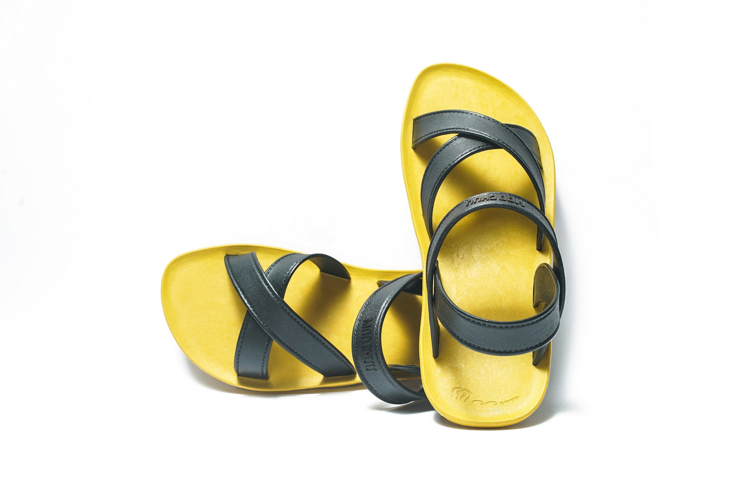 CROSS PLUS SEMELLE JAUNE ET LANIÈRE NOIR