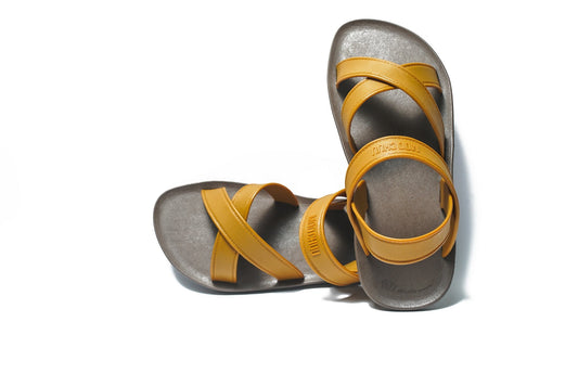 CROSS PLUS SEMELLE MARRON ET LANIÈRE CARAMEL