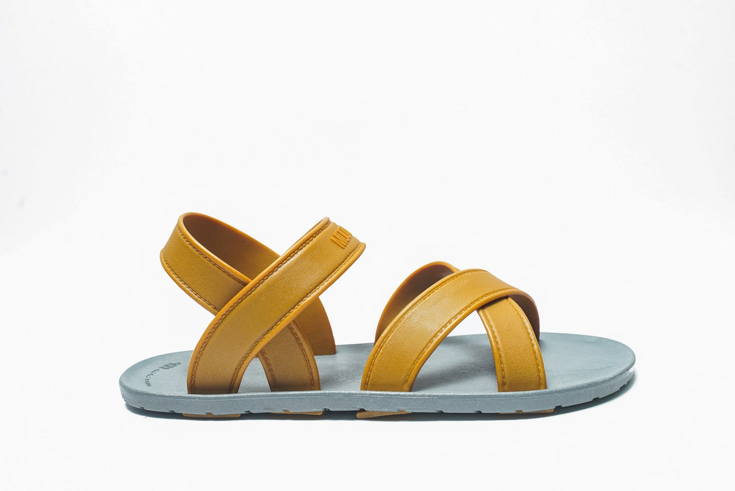 CROSS PLUS SEMELLE GRISE ET LANIÈRE CARAMEL