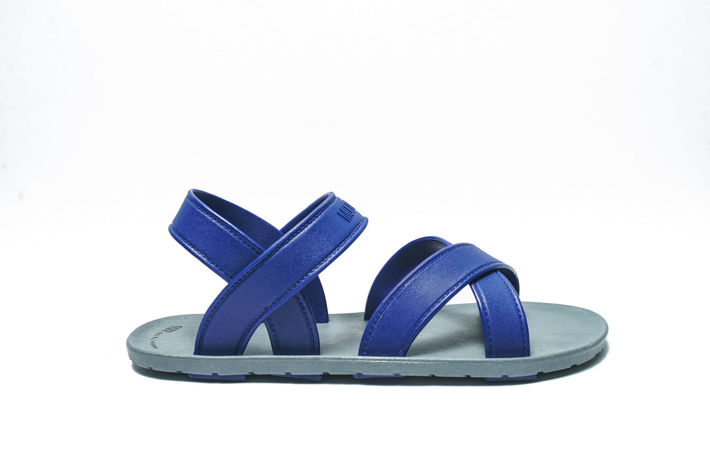 CROSS PLUS SEMELLE GRISE ET LANIÈRE BLEU