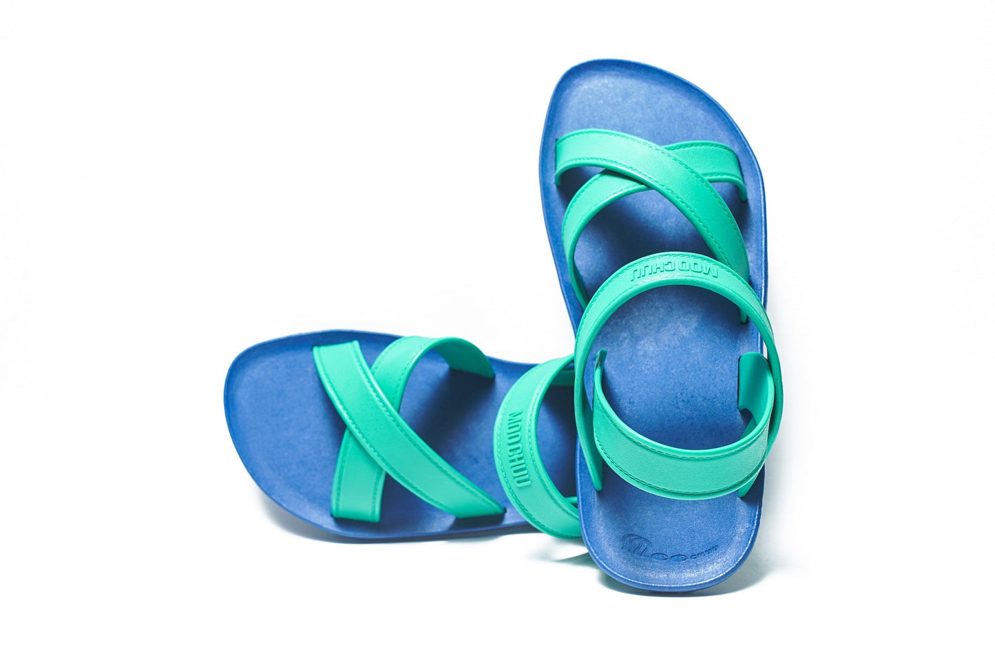 CROSS PLUS SEMELLE BLEU ET LANIÈRE VERTE