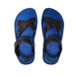 CROSS PLUS SEMELLE BLEU ET LANIÈRE MARRON