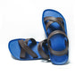 CROSS PLUS SEMELLE BLEU ET LANIÈRE MARRON