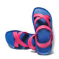 CROSS PLUS SEMELLE BLEU ET LANIÈRE ROSE